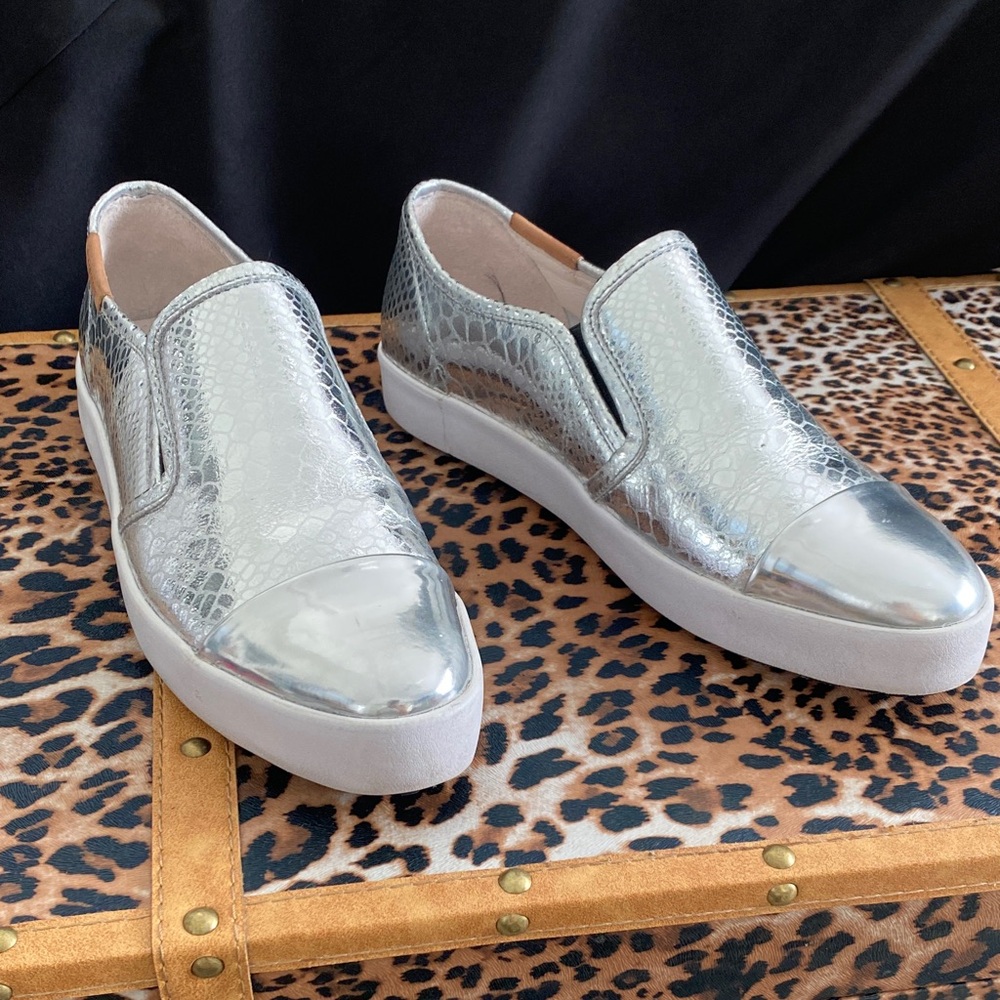 Blackstone Silver Slip-On Sneakers